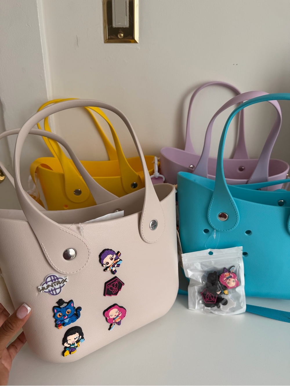Kids Rubber Beach Bag + 6 charms